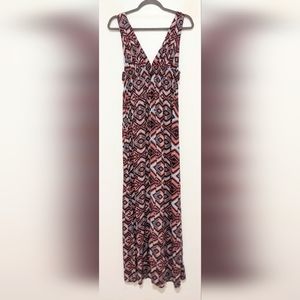 FOREVER 2, Deep V-neck, Maxi Dress with cutouts. Size Medium. EUC.
